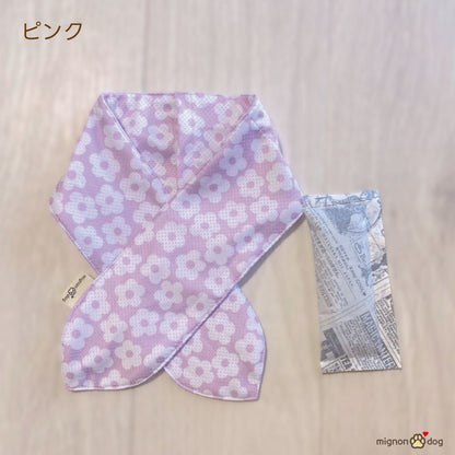 犬用クールバンダナ 保冷剤付き｜冷感生地でひんやり！かわいく熱中症対策 小型犬