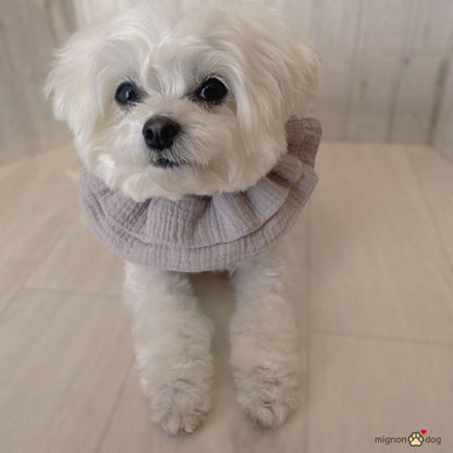 犬用スタイ｜ぽこぽこダブルガーゼ生地 ナチュラルかわいい パピーからシニア犬まで快適