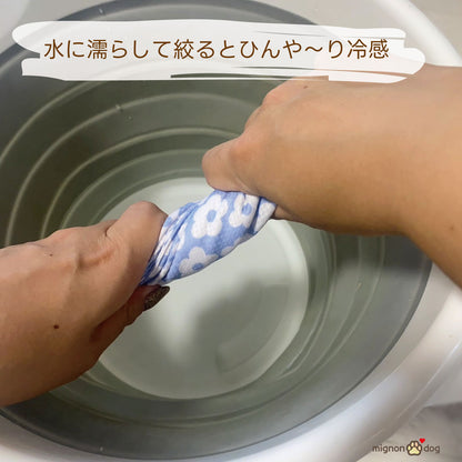 犬用クールバンダナ 保冷剤付き｜冷感生地でひんやり！かわいく熱中症対策 小型犬