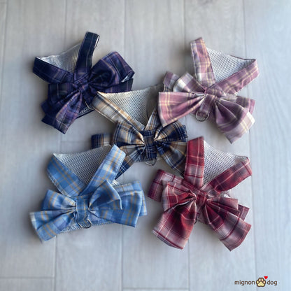 小型犬 リボンハーネス リードセット かわいい 抜けにくい 軽い｜お洋服いらずでお散歩コーデ完成