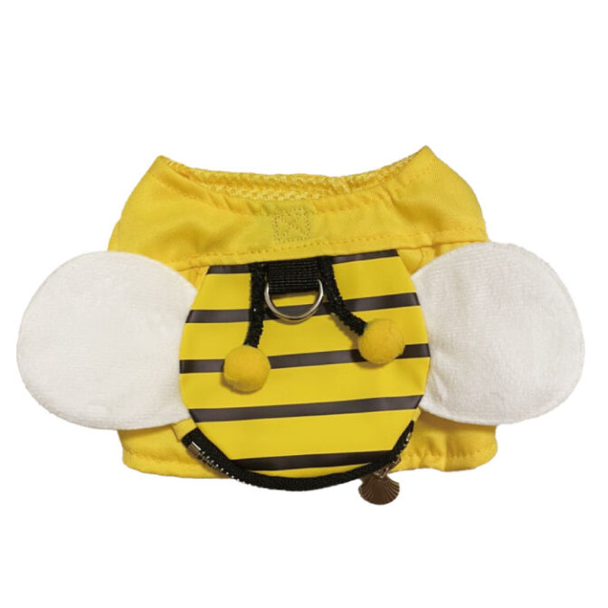 犬用ハーネスおしゃれでかわいいみつばち柄