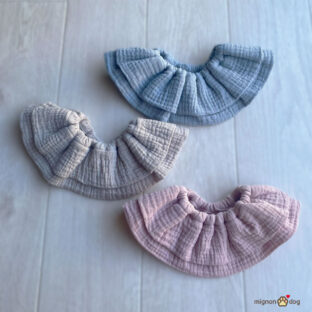 犬用 お肌に優しいぽこぽこガーゼのシンプルスタイ よだれかけ