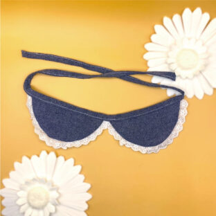 犬用デニムつけ襟 スタイ リンクコーデ