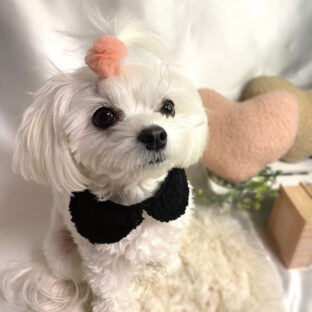 もこもこボアのシンプルつけ襟